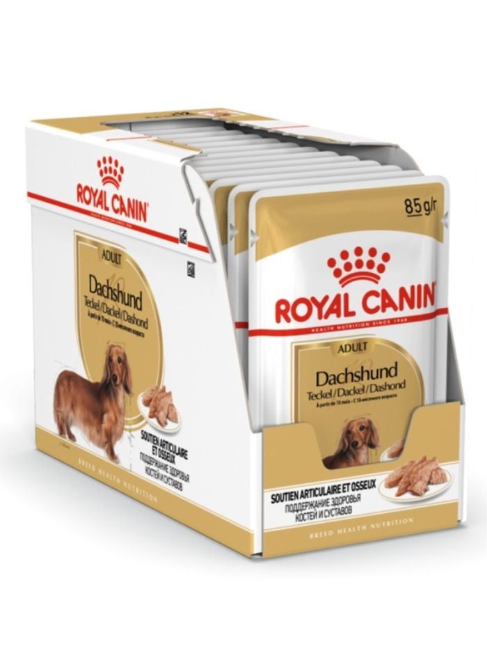ROYAL CANIN Breed Health Nutrition Dachshund Adult (WET FOOD - Pouches) 12 x 85g - Image 4