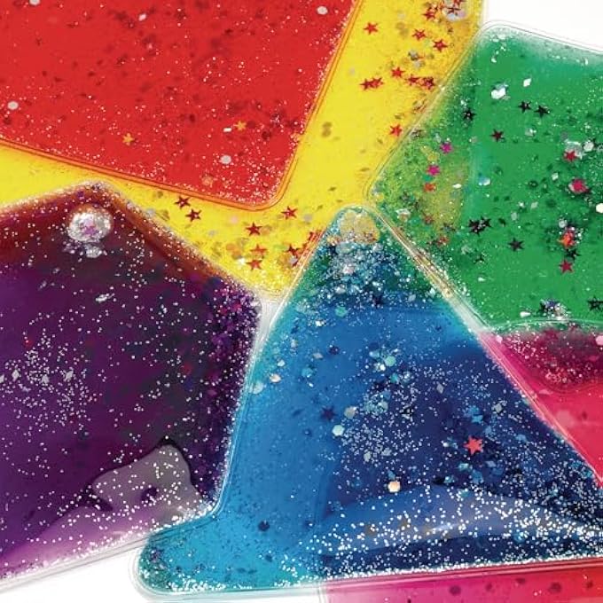 Excellerations Sensory Liquid Geometric Shapes - Set of 12 - Image 1