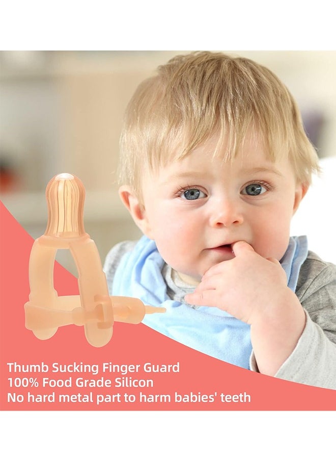 Sweet Life Thumb Sucking Stop for Kids - 15 Months Baby - Adjustable Thumb Guard for Thumb Sucking Silicone Thumb Sucking Treatment Kit for 15-36 Months Baby, suitable for 1.6-1.95" Wide Wrist  - Image 2
