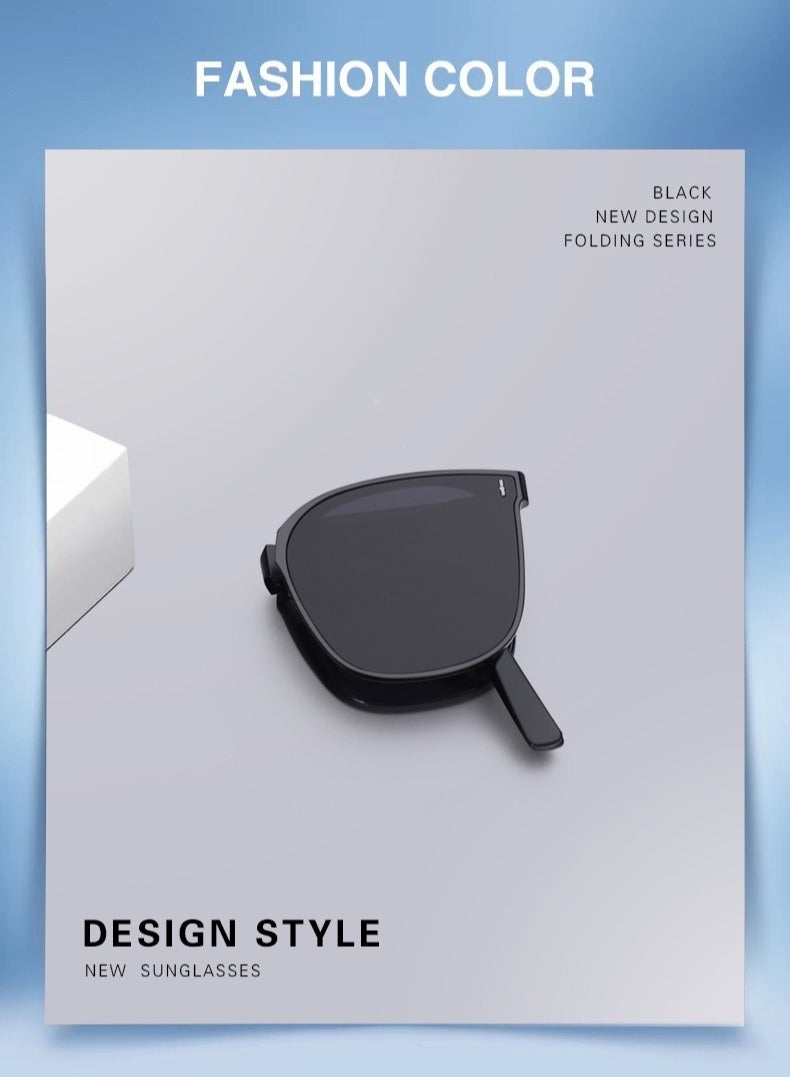 Generic Unisex Foldable Sunglasses – 2025 New High-End Ultra-Light Sun Protection, UV Protection, Polarized Sunglasses, Foldable and Portable Sun Visor, UV400 Protective Lenses, Stylish Shades for Summer Travel - Image 5