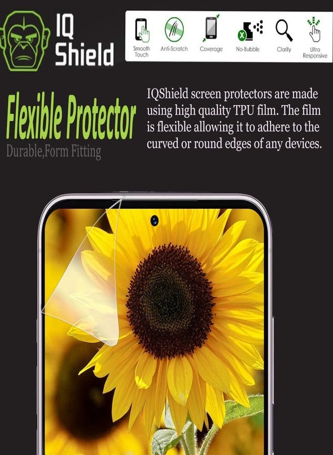 IQShield 2 Pack Screen Protector for Samsung Galaxy S23 5G Easy Install Ultra Thin Smudge Resistant Anti-Scratch Anti-Bubble Clear TPU Film - Image 3