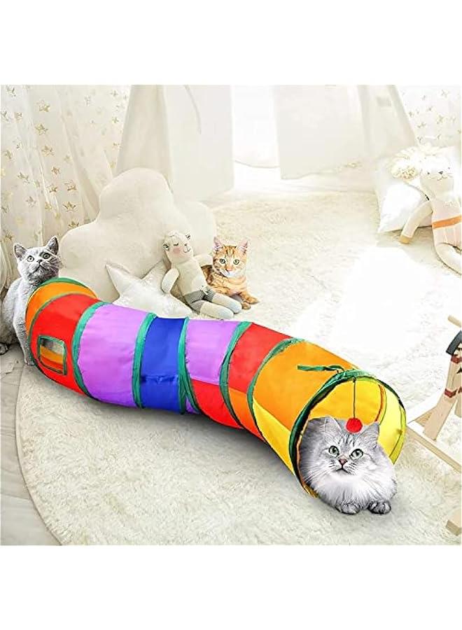 رينكس مجموعة ألعا القطط م 20 قطعة م الميكاكوز، لعة تفاعلية على شكل فق القطط، قرص دوار ـ3 مستويات، محفز ريشة تسلية القطط، ألعا أحجية تفاعلية ممتعة للتمري الدي والعقلي - Image 4