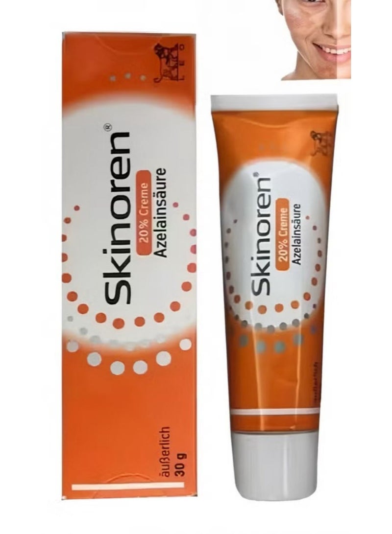 Skinoren Original Skin Whitening Cream and Moisturizing for All Skin Types (30g)