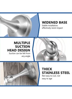 Arabest 2 Pcs Magnetic Door Stop, Door Stoppers with Catch 3M Self Adhesive/Conceal Screws Mounted, Magnetic Door Catch for Home Office, Patio  - Image 4