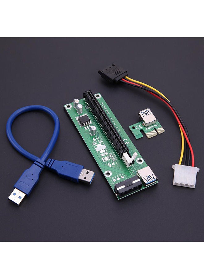 NIBEMINENT USB 3.0 PCI-E Express 1x To 16x Extender Riser Card Adapter Black - Image 2