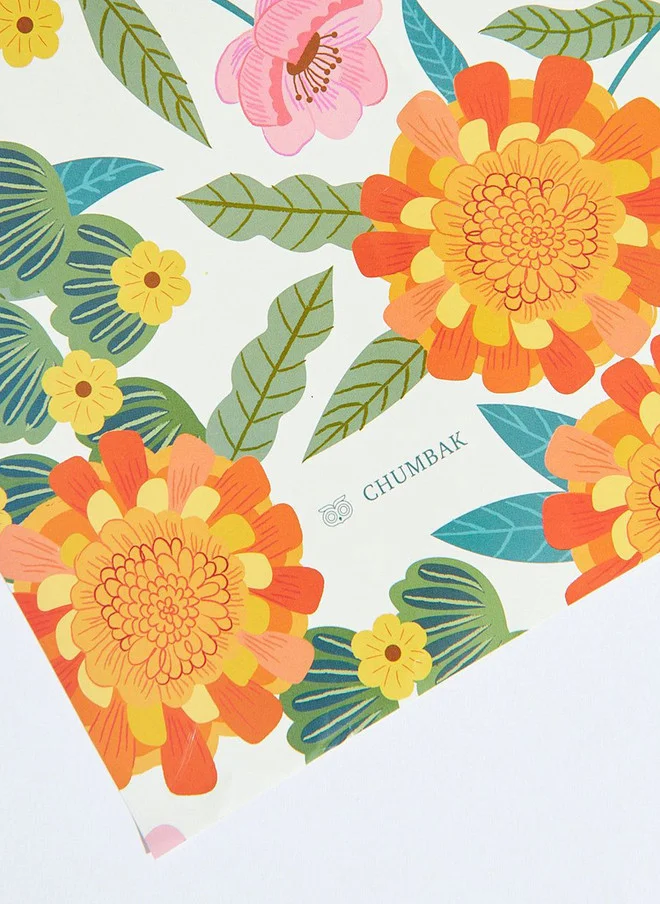Chumbak  Marigold Wrapping Paper  | Best Price UAE