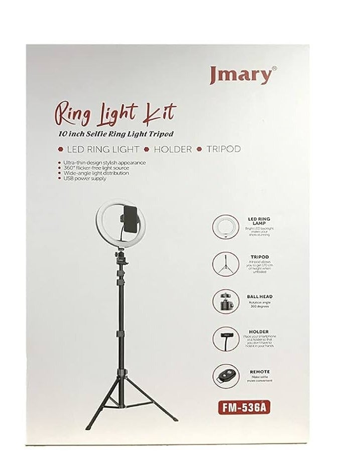 Jmary FM-536A 10″ inch Ring Light (KIT) - Image 1