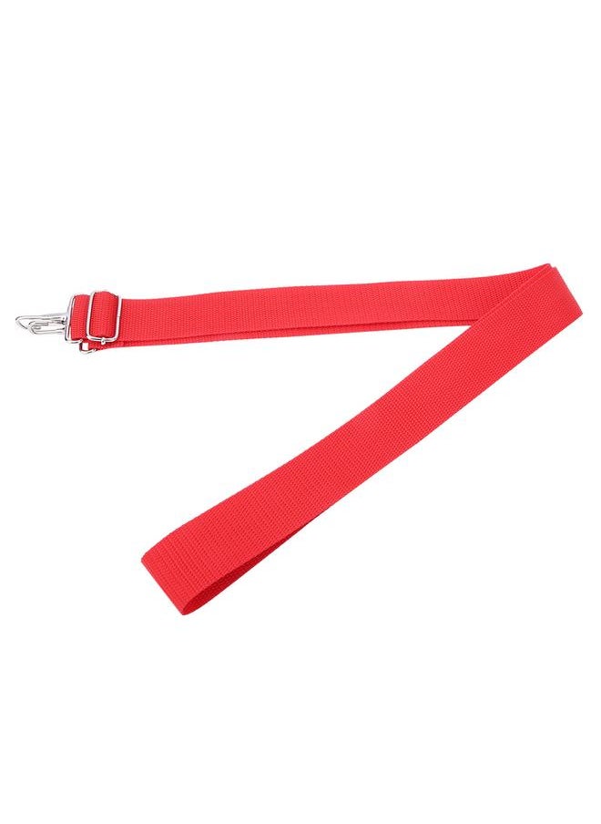 Thoraya WG02 Polyester Nylon Adjustable African Drum Strap Red Snare Drum Strap Belt with Metal Hook  - Image 4