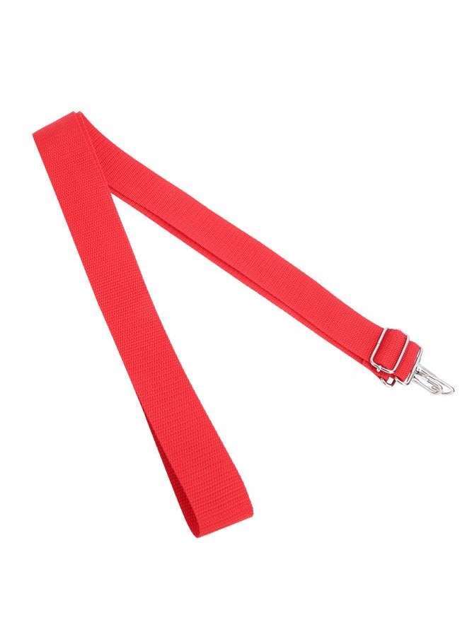 Thoraya WG02 Polyester Nylon Adjustable African Drum Strap Red Snare Drum Strap Belt with Metal Hook  - Image 2