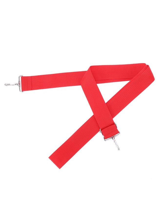 Thoraya WG02 Polyester Nylon Adjustable African Drum Strap Red Snare Drum Strap Belt with Metal Hook  - Image 1
