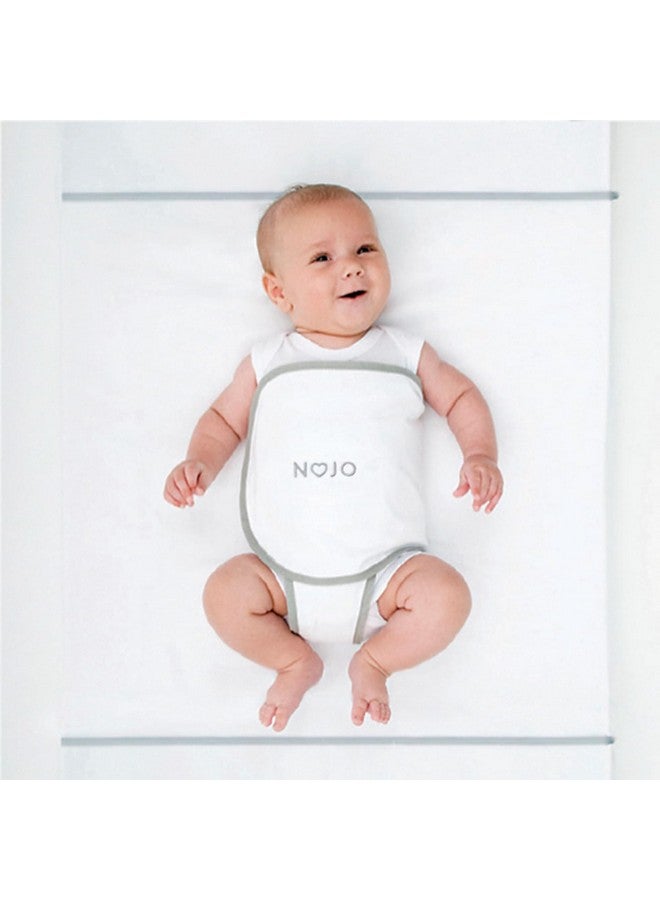 NoJo بطانية نو جو للأمان أثناء النوم للأطفال حديثي الولادة والرضع - بطانية آمنة ومضادة للتقلب، بيضاء