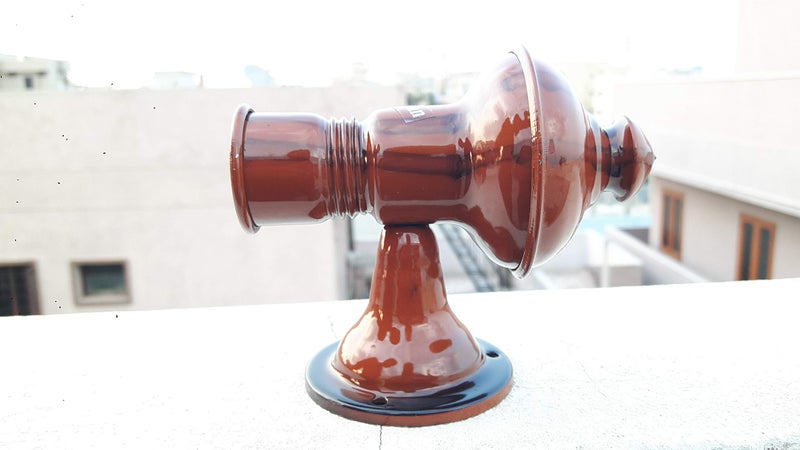 SAI PRASEEDA Metal Curtain Brackets Holder for Doors and Windows (XXL, Teak Wood Colour) - 4 Pairs/8 Pieces - Image 2