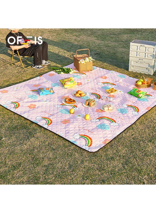 OFEIS Ofeis Picnic Mat, Moisture-proof Mat, Outdoor Camping Mat, Beach Mat, Picnic Blanket, Tent Mat, Thickened Spring Outing Mat, Outdoor Cooking Mat, Lawn Mat  - Image 1