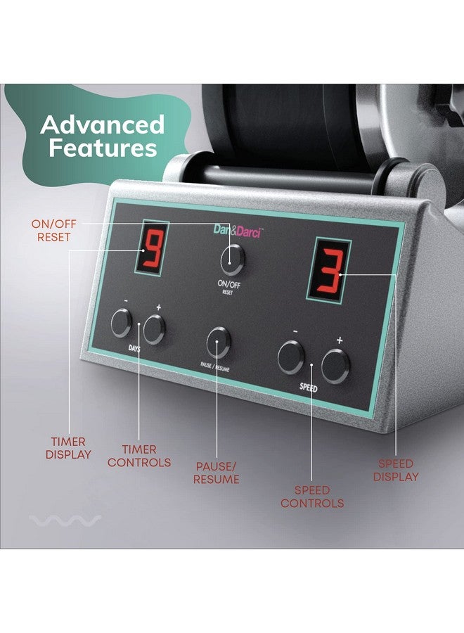 Dan&Darci Advanced Professional Rock Tumbler Kit - with Digital 9-Day Polishing Timer & 3 Speed Settings - Turn Rough Rocks into Beautiful Gems : Great Science & STEM Geology Toy for Kids All Ages - Image 4