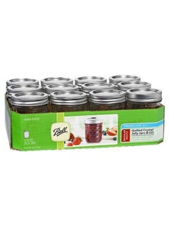 Ball Jar Quilted Crystal Jelly (Case Of 12) 8 Oz  - Image 2