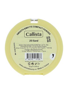 Callista Smooth & Matte Compact Powder 20 - Sand  - Image 3