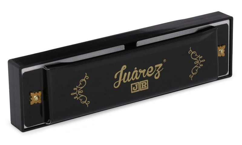 Juarez Junior JJ10HB 10 Holes Educational Harmonica Key of C Scale | Mouth Organ | Cover - Aluminum | Comb - Abs | Reed – Aluminum Black - Image 3