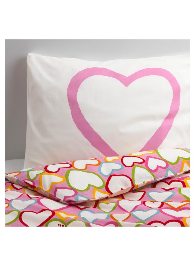 erorex Duvet cover and pillowcase, multicolour, 150x200/50x80 cm - Image 3