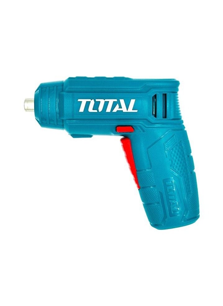 TOTAL - T0TAL TSDL10402 Cordless Screwdriver 4V Wireless Screwdriver Rechargeable 1.3Ah 4.81Wh Lithium-ion Battery - Image 1