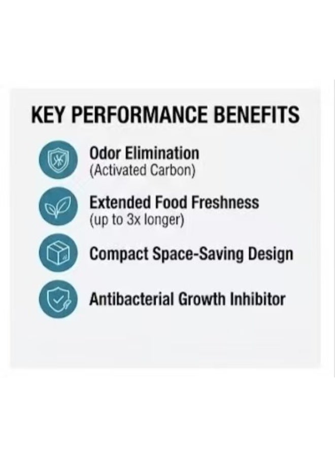Captaintech 6-Piece Reusable Refrigerator Odor Absorber Box, Activated Charcoal Fridge Deodorizer u0026 Air Purifier Dehumidifier for Home, Kitchen, Cabinets - Image 5