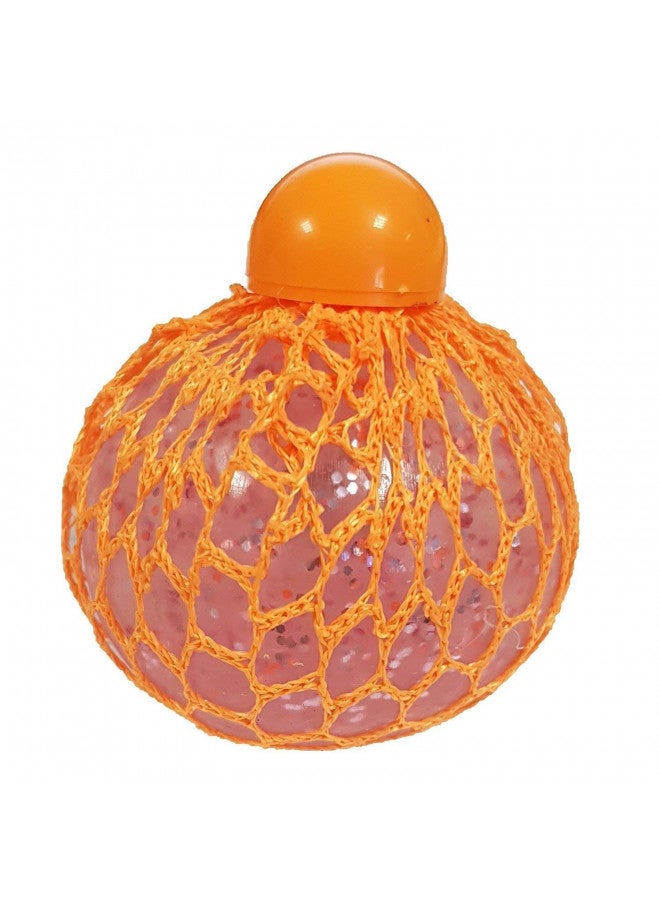 Tobar 30236 Glitter Squishy MESH Ball, Disponibili 3 Colori : Azzurro, Rosa E Verde - Image 4