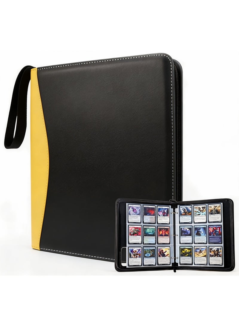 TerraLUX Trading Card Binder ，990 Pockets Card Binder，9-slot double-sided inner pages, trading card collector's booklet with detachable card sleeve; suitable for trading cards, Magic: The Gathering (MTG), TCG, sports cards, and football cards. - Image 1