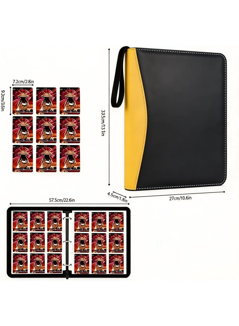 TerraLUX Trading Card Binder ，990 Pockets Card Binder，9-slot double-sided inner pages, trading card collector's booklet with detachable card sleeve; suitable for trading cards, Magic: The Gathering (MTG), TCG, sports cards, and football cards. - Image 2