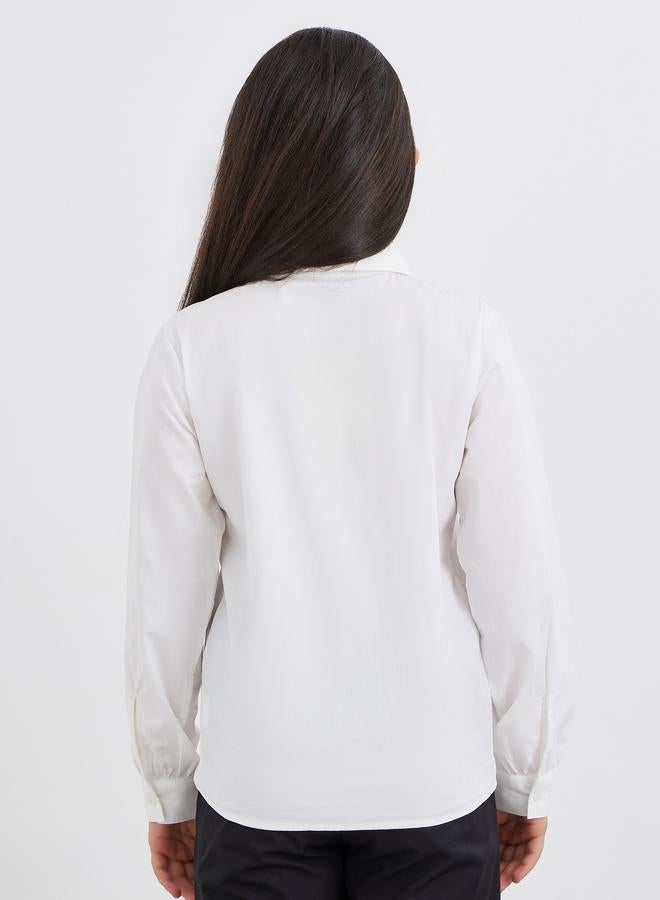 ستايلي قميص ستايلي جيرلز مدرسي بياقة بيتر بان أوف وايت - Image 4