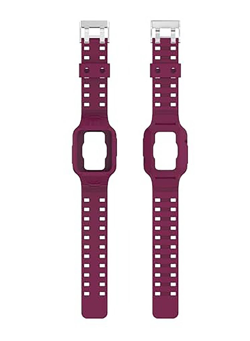 Replacement Wrist Band Compatible with Xiaomi Redmi Watch 2 Lite/Mi Watch Lite/Poco Watch/Redmi Watch 2/Horloge 2, Adjustable Soft Silicone Wrist Strap with Cover (Fuchsia) - Image 2