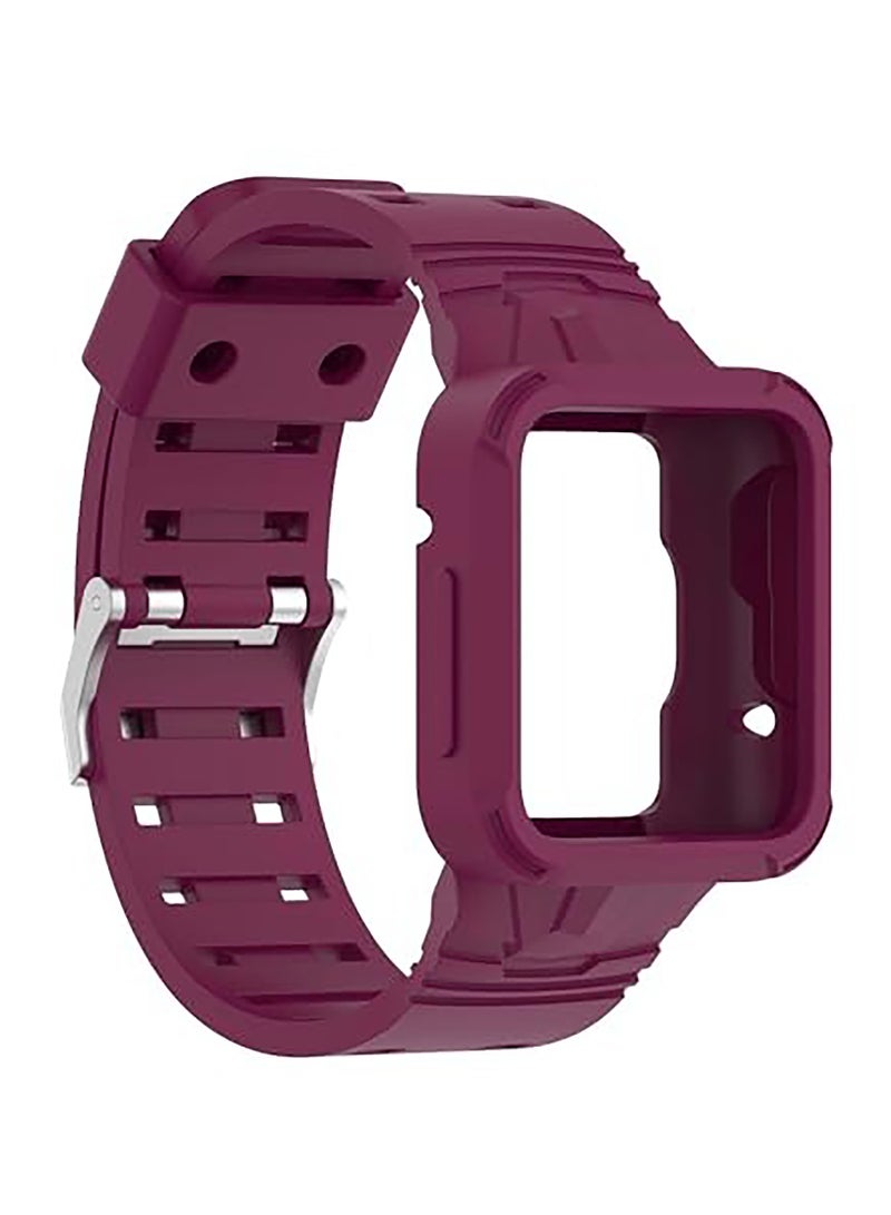 Replacement Wrist Band Compatible with Xiaomi Redmi Watch 2 Lite/Mi Watch Lite/Poco Watch/Redmi Watch 2/Horloge 2, Adjustable Soft Silicone Wrist Strap with Cover (Fuchsia) - Image 3