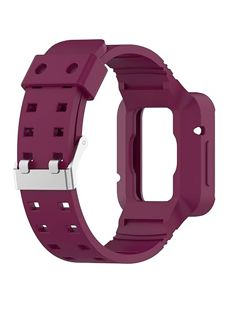 Replacement Wrist Band Compatible with Xiaomi Redmi Watch 2 Lite/Mi Watch Lite/Poco Watch/Redmi Watch 2/Horloge 2, Adjustable Soft Silicone Wrist Strap with Cover (Fuchsia) - Image 4