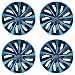 Aiqiying Hubcap Wheel Cover Replacement R15 Hub Caps UniversalFit Steel Wheel Rim Cover ABS Material Exterior Accessories for Car Truck SUV Van Set of 415inchBlueBlack - Image 2