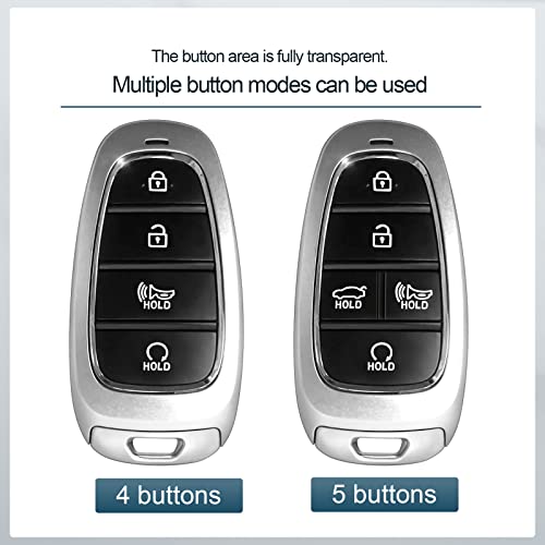 Tengare Car Key Fob Cover Compatible with Hyundai Key Case Protector Keychain Holder - Image 5