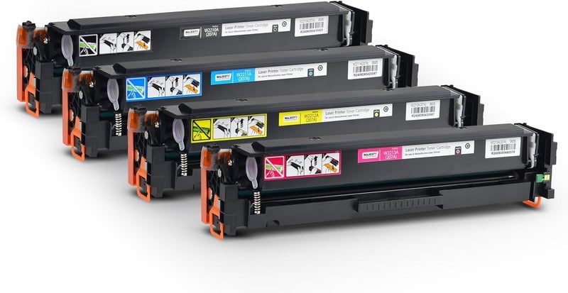 Majesty 207A W2210 W2211 W2212 W2213 متوافقة مع HP Color Laserjet Pro M255dw M255nw MFP M282nw MFP M283cdw MFP M283fdn MFP M283fdw أسود وسماوي وأصفر وأرجواني وقرمزي، إلخ. - Image 2