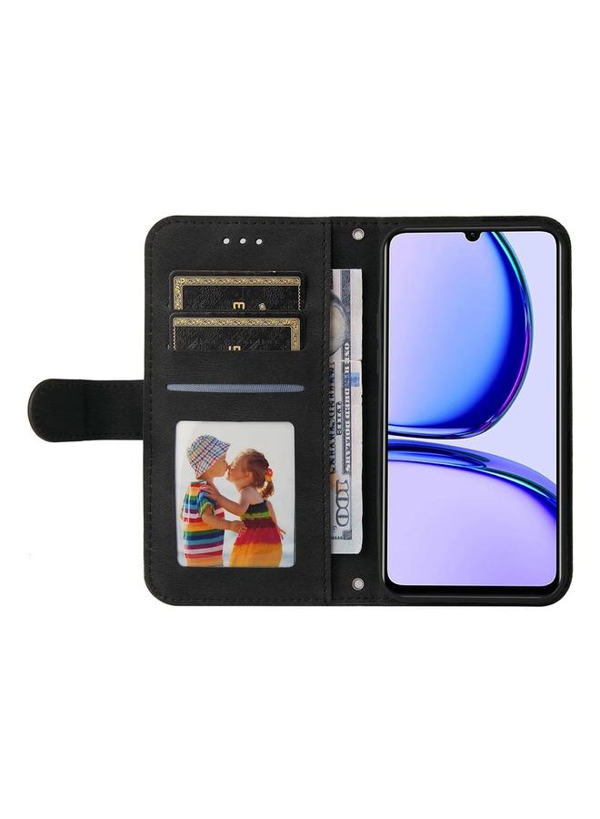 اس-توب جراب هاتف Realme C53 / Narzo N53 Skin Feel Life Tree Metal Button Leather Case - Image 4