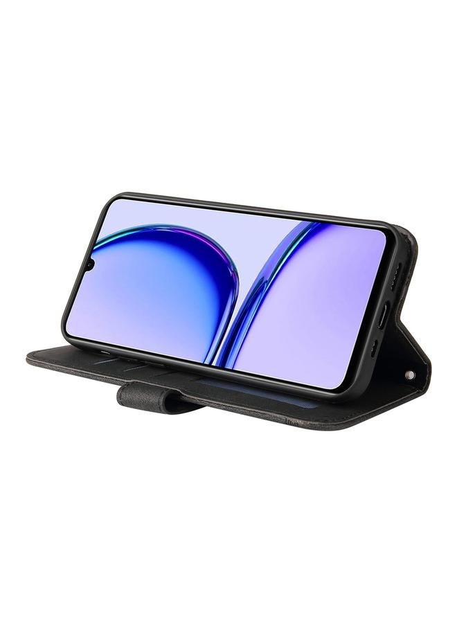 اس-توب جراب هاتف Realme C53 / Narzo N53 Skin Feel Life Tree Metal Button Leather Case - Image 5