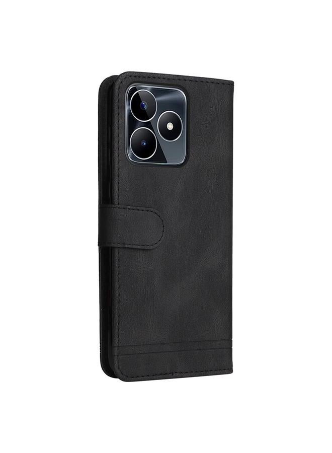 اس-توب جراب هاتف Realme C53 / Narzo N53 Skin Feel Life Tree Metal Button Leather Case - Image 3