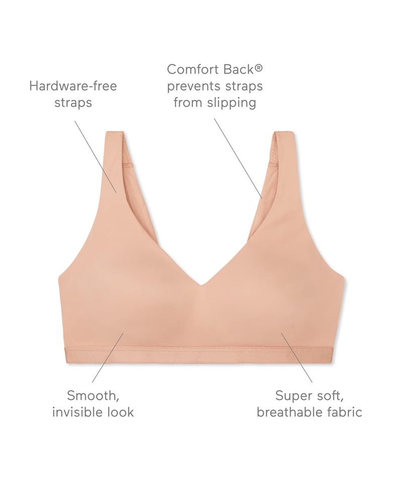 Warner's womens Cloud 9 Super Soft, Smooth Invisible Look Wireless Lightly Lined Comfort Rm1041a T Shirt Bra, Butterscotch, Medium US - Image 3
