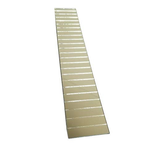 ACFENG Rectangular Mirrors Mosaic Tiles,Self-Adhesive Roll Glass Mosaic,Mosaic Mirror Titles, 94PCS one Bag (Silver) - Image 4