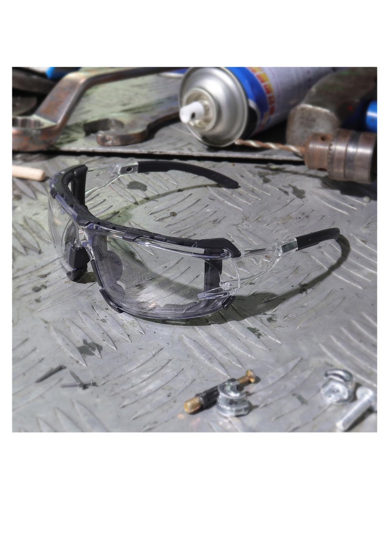 Zikra Safety Glasses - Anti Fog Wraparound Lenses - Removable Foam Gasket - ANSI Z87.1 Protective Eyewear - Impact Resistant, High Impact, Vented Sides, For Construction, Laboratory, Chemistry Class - Image 3