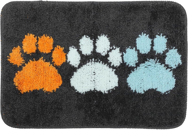 Super Absorbent Non-Slip Bath Rug Mat 40x60cm Microfiber Bathroom Floor Mat Anti-Skid Backing, Washable Shower Rug for Home and Bedroom Use - Image 1