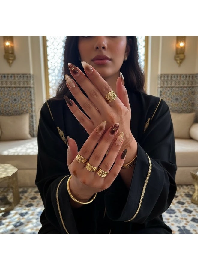 SYNSYB French Tip Press On Nails - Package Soft Gel French false Nails Short, Salon-quality Press On Nails, Seamless Glue-on Nails for Woman Nail Art Manicure - Image 2