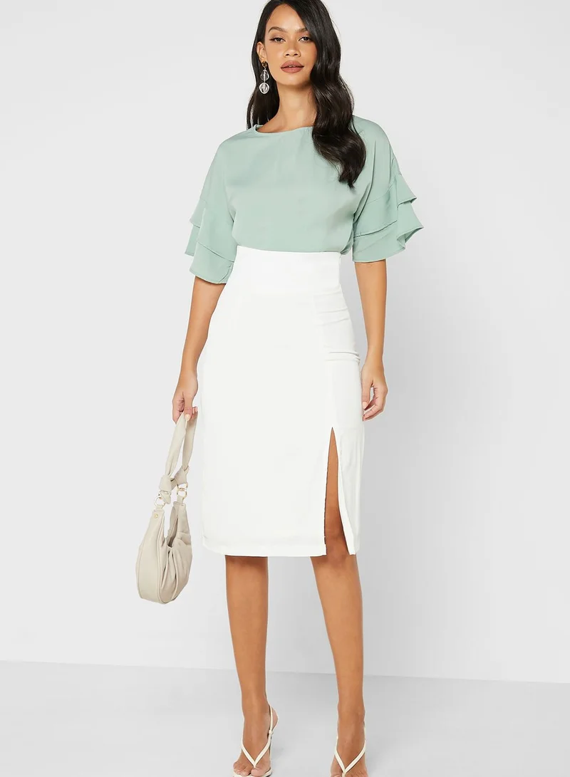 ELLA Ruffle Sleeve Top