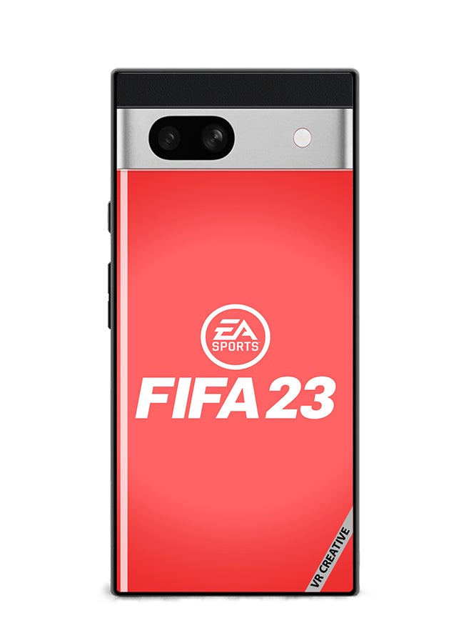 VR CREATIVE Protective Case Cover For Google Pixel 7a Fifa 23 Red Ea Design Multicolour - Image 1