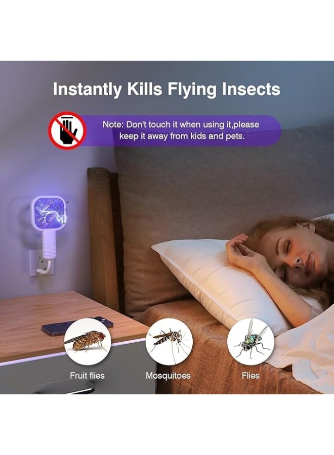 مضرب كهربائي للبعوض - جهاز صاعق ذباب قابل لإعادة الشحن عبر منفذ USB مع شبكة عالية الجهد - قاتل حشرات محمول باليد للبعوض والذباب والحشرات - آمن وخفيف الوزن (ألوان متنوعة) - Image 3