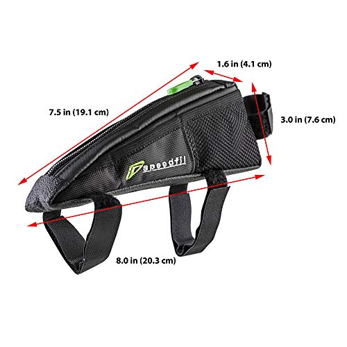 Speedfil SP2 Bicycle Frame Storage Bag, Bolt on or Strap to Top Tube, Side Mesh Pockets - Image 2
