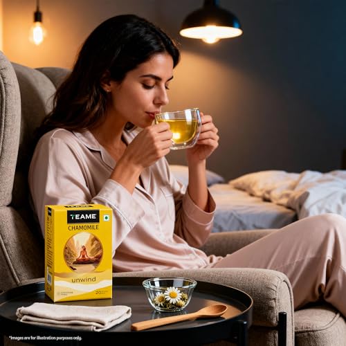 TE-A-ME Chamomile Tea - 20 Tea Bags | Chamomile Tea Bags for Sleep | Aids in Anxiety Relief & Relaxation - Image 2