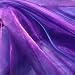 YYCRAFT Two Tone Sheer Organza Fabric by the Yard for Curtain Weddings Decor 2 Yards Iridescent Purple - Image 2