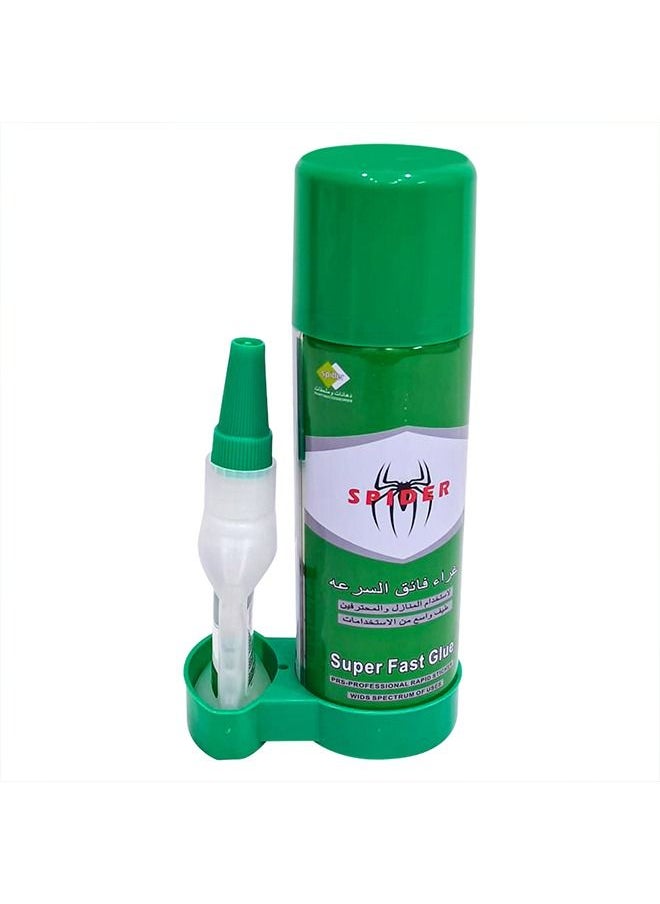 SPIDER - Spider Super Fast Glue PRS-Professional Rapid Sticker Wids Spectrum of Uses Fast Adhesive For Wood,Metal,Glass,Stone Spray Glue - Image 1