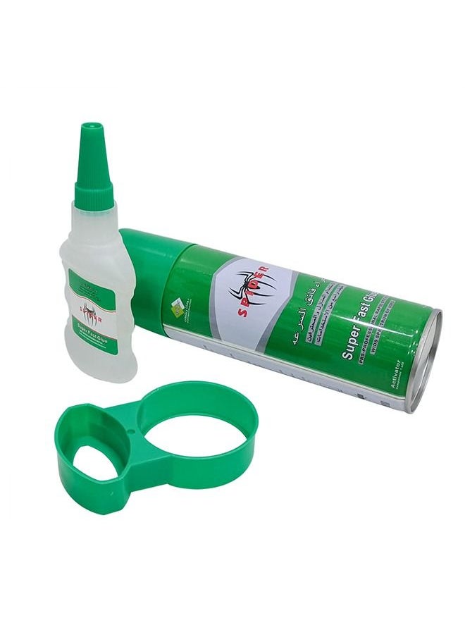 SPIDER - Spider Super Fast Glue PRS-Professional Rapid Sticker Wids Spectrum of Uses Fast Adhesive For Wood,Metal,Glass,Stone Spray Glue - Image 1